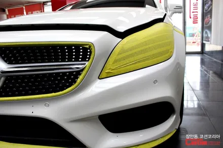 벤츠 CLS400 앞범퍼 PPF 시공 - 장안동 코션 / 동대문,광진구,중랑구