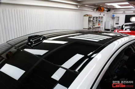 BMW 520d 3M 유광블랙 루프스킨 시공 - 장안동 코션 / 동대문,광진구,중랑구