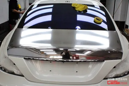 벤츠 CLS 63 AMG 카스킨, 실버크롬랩핑 - 장안동 코션 / 동대문,광진구,중랑구
