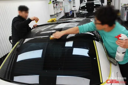 BMW 430i 컨버터블 KPMF 탑폴리에 루프스킨 시공 - 자동차 루프스킨 전문 장안동 코션 / 동대문,광진구,중랑구