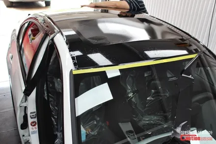 BMW 320d 자동차 루프스킨 (3M 1080 유광블랙) / 동대문,광진구,중랑구