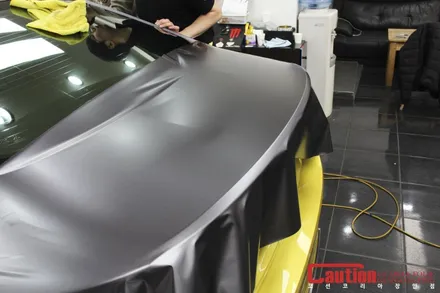 BMW M4 사틴다크그레이 전체랩핑 / 동대문,광진구,중랑구