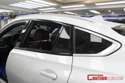 BMW X6 윈도우크롬과 그릴, 루프랙까지 블랙으로 부분랩핑 / 동대문,광진구,중랑구