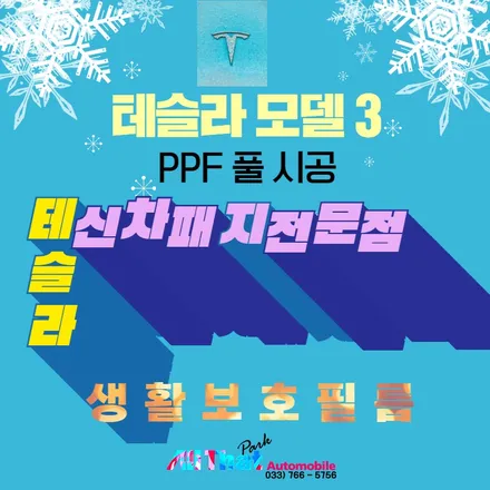 원주 테슬라 PPF 보호필름 고민이시라면? / 원주 호저면