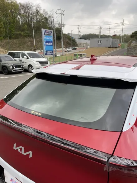 원주 EV6 전기차 썬팅은 반사필름으로 신차패키지로 PPF까지 작업했어요. / 원주 호저면