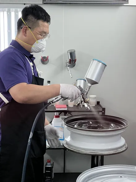 대구 휠복원 대구 휠수리 대구 휠도색 전문샵 휠플레이 [랜드로버 디펜더 클래식카 휠도색 작업입니다.] / 대구 서구 평리동