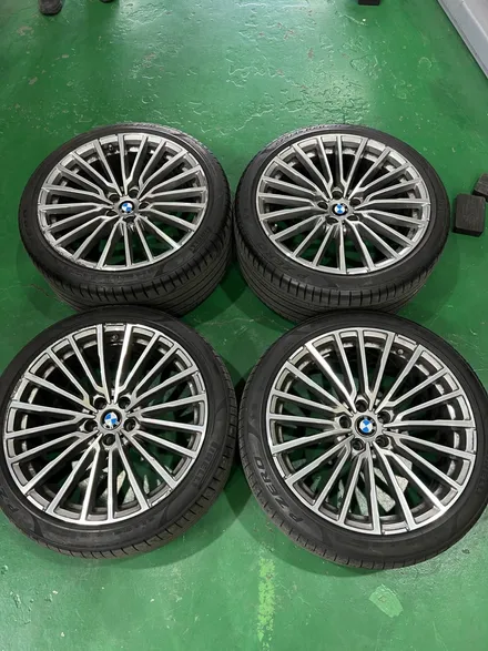 대구 휠복원 대구 휠도색 대구 휠수리 타이어 전문 휠플레이[BMW 7시리즈 순정20인치 고스트크롬 휠도색 작업입니다.] / 대구 서구 평리동