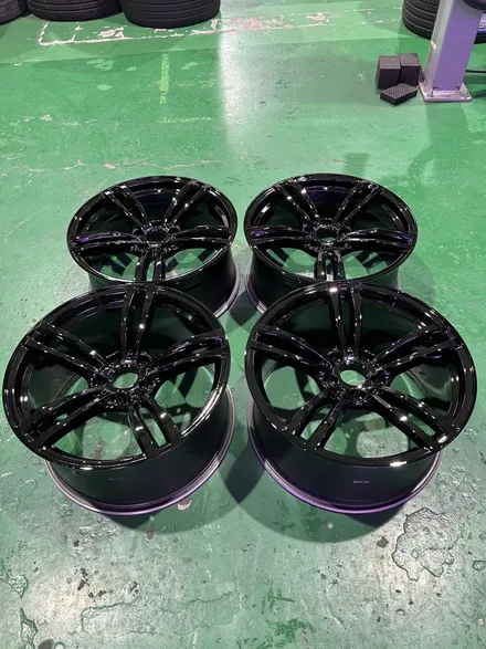 대구 휠복원 대구 휠도색 대구 자동차 휠수리 잘하는 곳 휠플레이 타이어 전문[BMW 3시리즈 순정 19인치 블랙유광 휠도색 작업입니다.] / 대구 서구 평리동