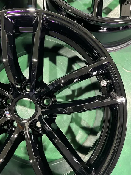 대구 휠복원 대구 휠도색 대구 자동차 휠수리 잘하는 곳 휠플레이 타이어 전문[BMW 5시리즈 순정 18인치 블랙유광 휠도색 작업입니다.] / 대구 서구 평리동