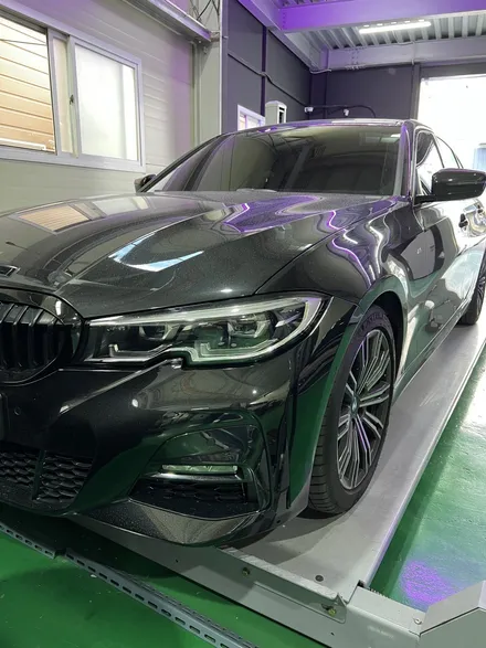 대구 휠복원 대구 휠도색 대구 휠수리 타이어 전문 휠플레이[BMW 3시리즈 순정 18인치 블랙유광 휠도색 작업 입니다.] / 대구 서구 평리동