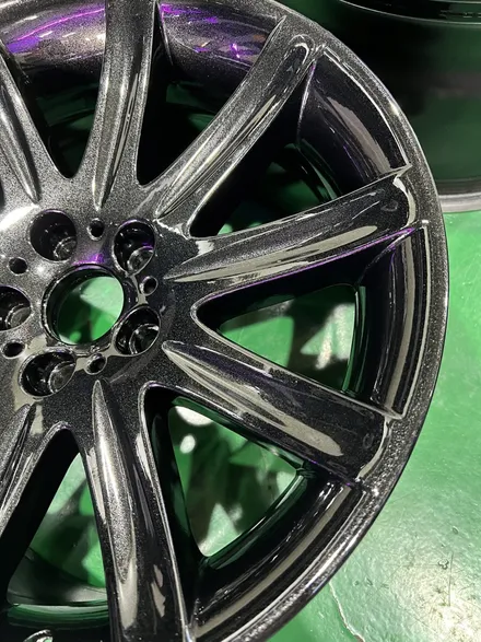 대구 휠복원 대구 휠도색 대구 휠수리 타이어 전문 휠플레이[BMW 7시리즈 클래식카 19인치 블랙펄유광 휠도색 작업 입니다.] / 대구 서구 평리동