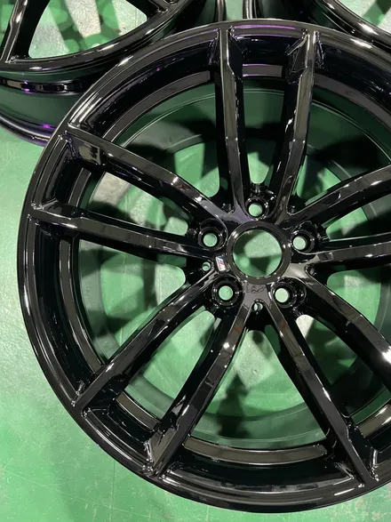 대구 휠복원 대구 휠도색 대구 자동차 휠수리 잘하는 곳 휠플레이 타이어 전문[BMW 5시리즈 순정 18인치 블랙유광 휠도색 작업입니다.] / 대구 서구 평리동