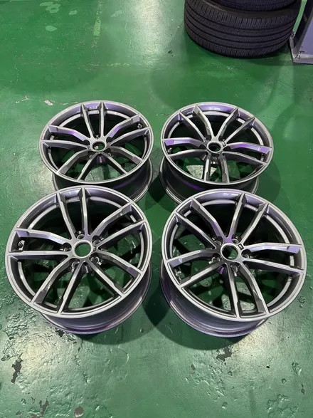 대구 휠복원 대구 휠도색 대구 자동차 휠수리 잘하는 곳 휠플레이 타이어 전문[BMW 5시리즈 순정 18인치 휠복원 작업입니다.] / 대구 서구 평리동