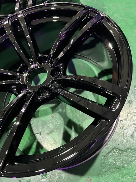 대구 휠복원 대구 휠도색 대구 자동차 휠수리 잘하는 곳 휠플레이 타이어 전문[BMW 3시리즈 순정 19인치 블랙유광 휠도색 작업입니다.] / 대구 서구 평리동