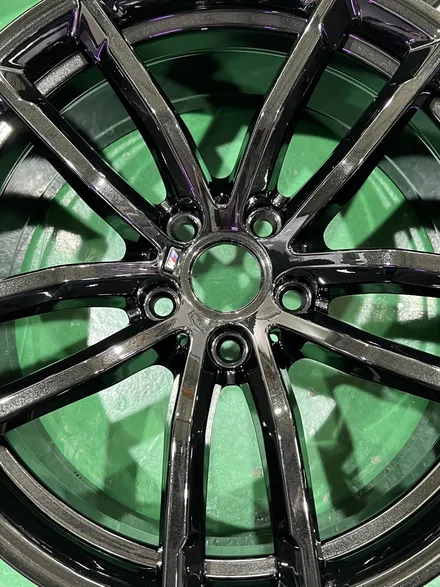 대구 휠복원 대구 휠도색 대구 휠수리 타이어 전문 휠플레이[BMW 5시리즈 순정 18인치 블랙고스트크롬 휠도색 작업입니다.] / 대구 서구 평리동