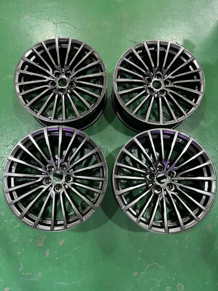 대구 휠복원 대구 휠도색 대구 휠수리 타이어 전문 휠플레이[BMW 7시리즈 순정20인치 고스트크롬 휠도색 작업입니다.] / 대구 서구 평리동