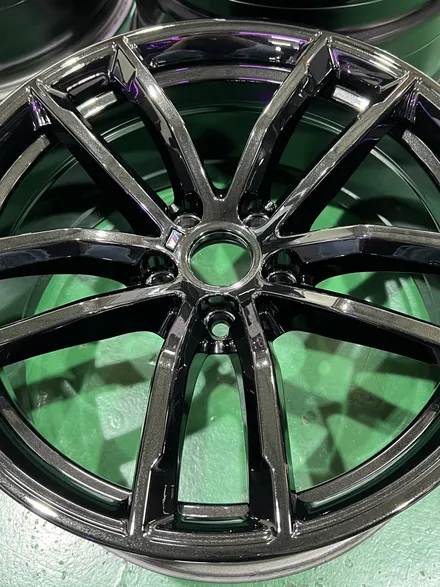 대구 휠복원 대구 휠도색 대구 휠수리 타이어 전문 휠플레이[BMW 5시리즈 순정 18인치 블랙고스트크롬 휠도색 작업입니다.] / 대구 서구 평리동