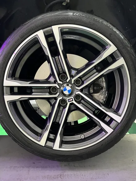 대구 휠복원 대구 휠도색 대구 휠수리 타이어 전문 휠플레이[BMW 118 순정 18인치 다이아몬드컷팅 휠복원 작업입니다.] / 대구 서구 평리동