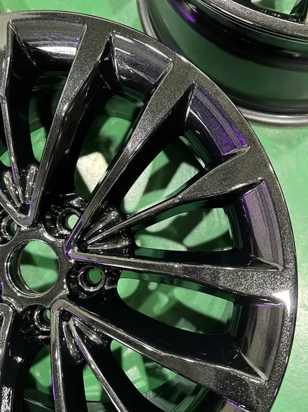 대구 휠복원 대구 휠도색 대구 휠수리 타이어 전문 휠플레이[BMW 5시리즈 순정 18인치 블랙펄유광 휠도색 작업입니다.] / 대구 서구 평리동