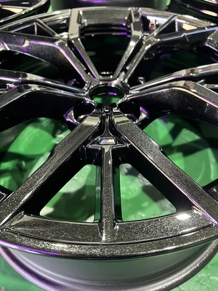 대구 휠복원 대구 휠도색 대구 자동차 휠수리 잘하는 곳 휠플레이 타이어 전문[BMW 5시리즈 순정 19인치 블랙펄유광 휠도색 작업입니다.] / 대구 서구 평리동