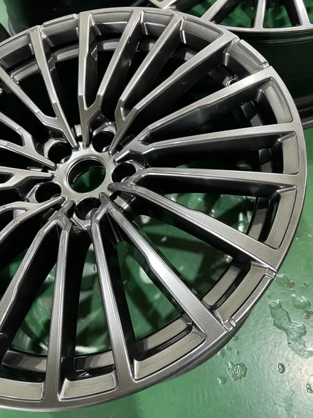 대구 휠복원 대구 휠도색 대구 휠수리 타이어 전문 휠플레이[BMW 7시리즈 순정20인치 고스트크롬 휠도색 작업입니다.] / 대구 서구 평리동
