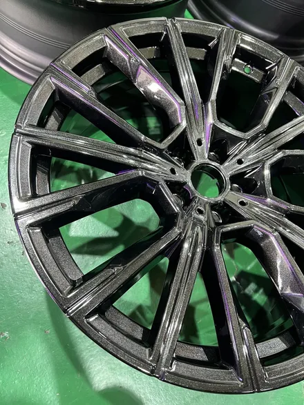 대구 휠복원 대구 휠도색 대구 휠수리 타이어 전문 휠플레이[BMW 7시리즈 순정 20인치 블랙펄유광 휠도색 작업입니다.] / 대구 서구 평리동