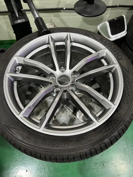 대구 휠복원 대구 휠도색 대구 휠수리 타이어 전문 휠플레이[BMW 5시리즈 순정 18인치 휠복원 작업입니다.] / 대구 서구 평리동