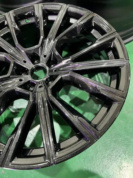대구 휠복원 대구 휠도색 대구 휠수리 타이어 전문 휠플레이[BMW 7시리즈 순정 20인치 블랙펄유광 휠도색 작업입니다.] / 대구 서구 평리동