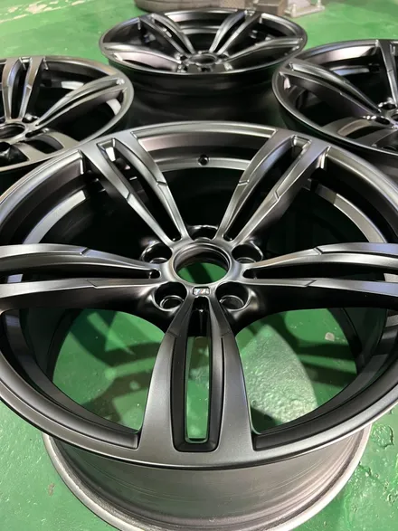 대구 휠복원 대구 휠도색 대구 자동차 휠수리 잘하는 곳 휠플레이 타이어 전문[BMW 4시리즈 순정 19인치 블랙반무광 매트블랙 휠도색 작업입니다.] / 대구 서구 평리동