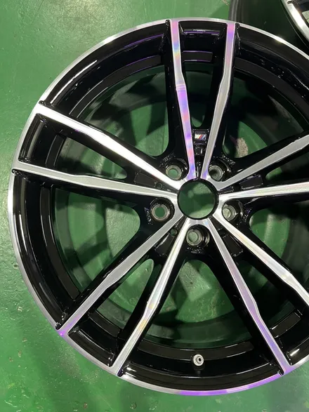 대구 휠복원 대구 휠도색 대구 자동차 휠수리 잘하는 곳 휠플레이 타이어 전문[BMW 3 순정 19인치 다이아몬드커팅 휠복원 작업입니다.] / 대구 서구 평리동