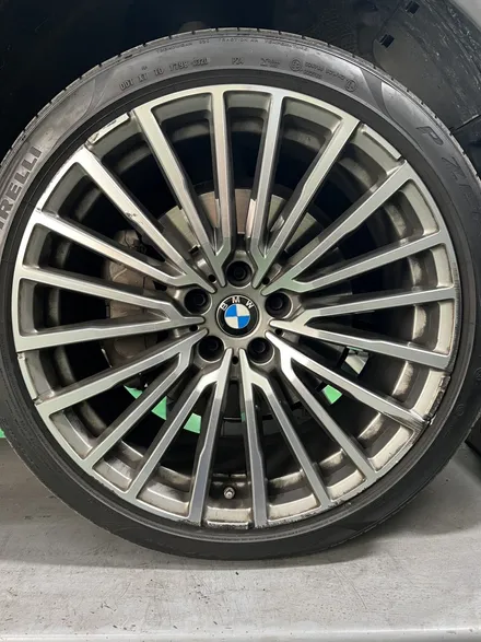 대구 휠복원 대구 휠도색 대구 휠수리 타이어 전문 휠플레이[BMW 7시리즈 순정20인치 고스트크롬 휠도색 작업입니다.] / 대구 서구 평리동