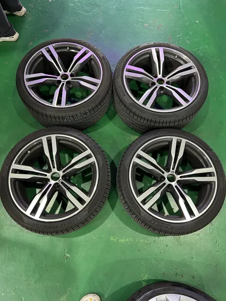 대구 휠복원 대구 휠도색 대구 자동차 휠수리 잘하는 곳 휠플레이 타이어 전문[BMW 7시리즈 순정 20인치 다이아몬드 커팅 휠복원 작업입니다.] / 대구 서구 평리동