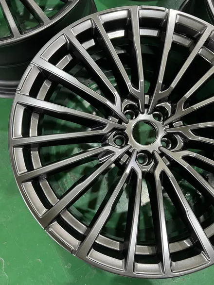 대구 휠복원 대구 휠도색 대구 휠수리 타이어 전문 휠플레이[BMW 7시리즈 순정20인치 고스트크롬 휠도색 작업입니다.] / 대구 서구 평리동