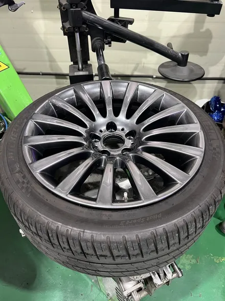 대구 휠복원 대구 휠도색 대구 자동차 휠수리 잘하는 곳 휠플레이 타이어 전문[BMW 7시리즈 순정 19인치 고스트크롬 휠도색 작업입니다.] / 대구 서구 평리동
