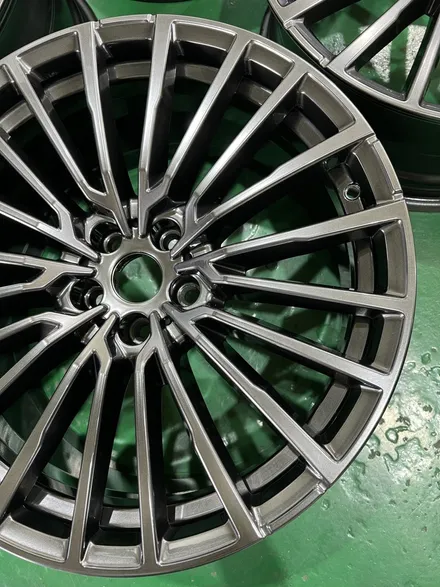 대구 휠복원 대구 휠도색 대구 휠수리 타이어 전문 휠플레이[BMW 7시리즈 순정20인치 고스트크롬 휠도색 작업입니다.] / 대구 서구 평리동