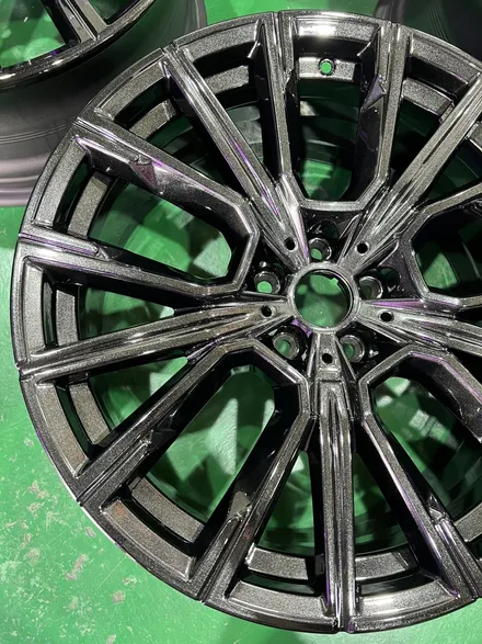 대구 휠복원 대구 휠도색 대구 휠수리 타이어 전문 휠플레이[BMW 7시리즈 순정 20인치 블랙펄유광 휠도색 작업입니다.] / 대구 서구 평리동
