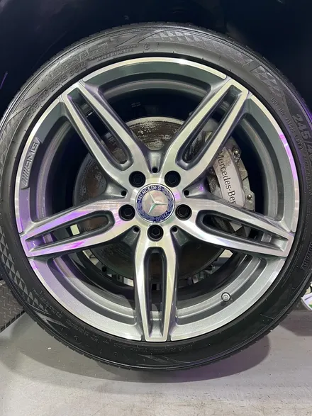 대구 휠복원 대구 휠도색 대구 휠수리 피렐리타이어 전문 휠플레이[벤츠 E350 AMG 순정 19인치 다이아몬드컷팅 휠복원 작업입니다.] / 대구 서구 평리동
