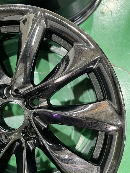 대구 휠복원 대구 휠도색 대구 휠수리 타이어 전문 휠플레이[BMW 4시리즈 순정 18인치 블랙펄유광 휠도색 작업입니다.] / 대구 서구 평리동