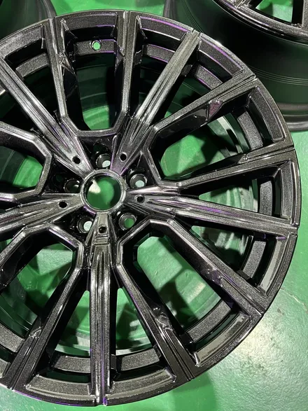 대구 휠복원 대구 휠도색 대구 휠수리 타이어 전문 휠플레이[BMW 7시리즈 순정 20인치 블랙펄유광 휠도색 작업입니다.] / 대구 서구 평리동