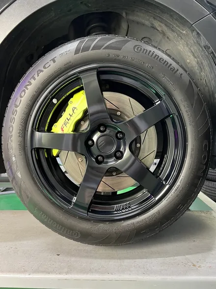 대구 휠복원 대구 휠도색 대구 휠수리 잘하는 곳 타이어 전문 휠플레이[현대 싼타페 SSR 19인치 블랙매트 휠도색 작업입니다.] / 대구 서구 평리동