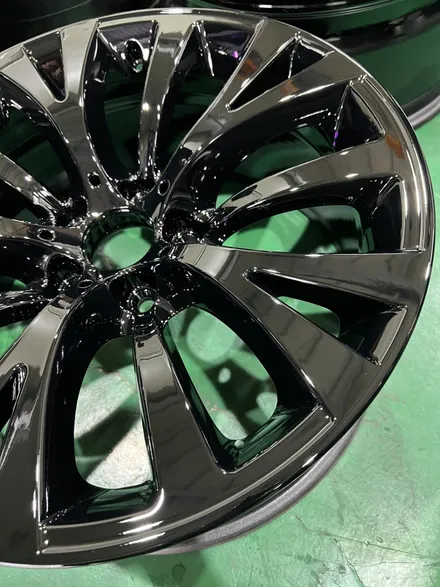 대구 휠복원 대구 휠도색 대구 휠수리 타이어 전문 휠플레이[BMW 5GT 순정 19인치 블랙유광 휠도색 작업입니다.] / 대구 서구 평리동