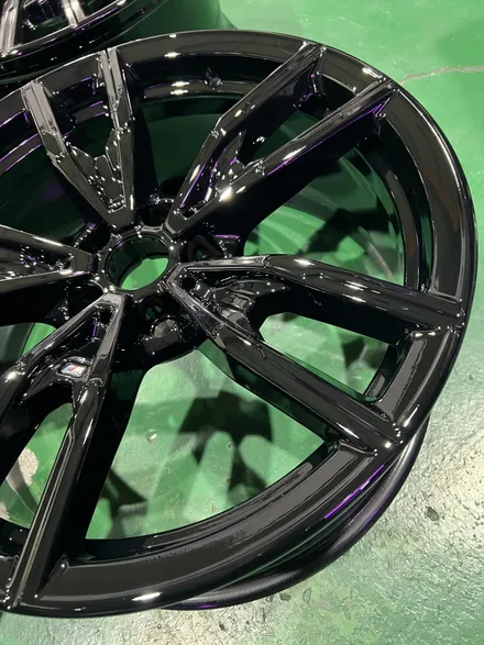 대구 휠복원 대구 휠도색 대구 자동차 휠수리 잘하는 곳 휠플레이 타이어 전문[BMW 440 순정 19인치 블랙유광 휠도색 작업입니다.] / 대구 서구 평리동