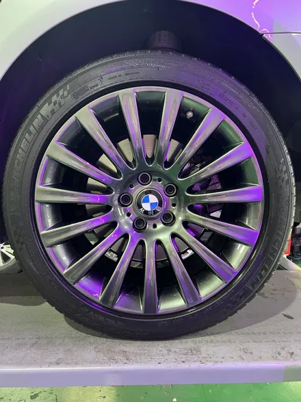 대구 휠복원 대구 휠도색 대구 자동차 휠수리 잘하는 곳 휠플레이 타이어 전문[BMW 7시리즈 순정 19인치 고스트크롬 휠도색 작업입니다.] / 대구 서구 평리동