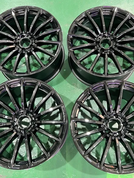 대구 휠복원 대구 휠도색 대구 자동차 휠수리 잘하는 곳 휠플레이 타이어 전문[벤츠 AMG GT43 순정 20인치 블랙펄유광 휠도색 작업입니다.] / 대구 서구 평리동