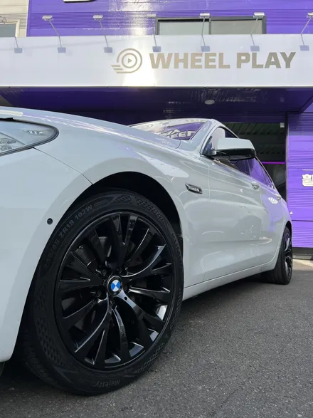 대구 휠복원 대구 휠수리 대구 휠도색 타이어 전문샵 휠플레이 [BMW GT 순정19인치 고스트크롬 휠도색 작업입니다.] / 대구 서구 평리동