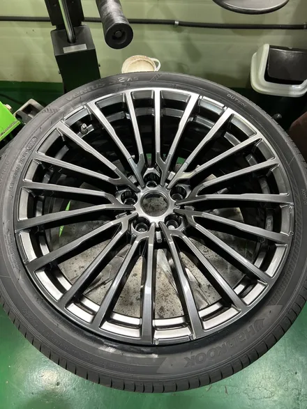 대구 휠복원 대구 휠도색 대구 휠수리 타이어 전문 휠플레이[BMW 7시리즈 순정20인치 고스트크롬 휠도색 작업입니다.] / 대구 서구 평리동
