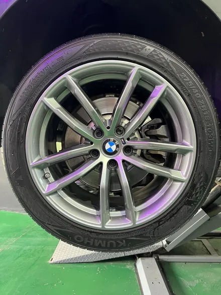 대구 휠복원 대구 휠도색 대구 자동차 휠수리 잘하는 곳 휠플레이 타이어 전문[BMW 5시리즈 순정 18인치 휠복원 작업입니다.] / 대구 서구 평리동