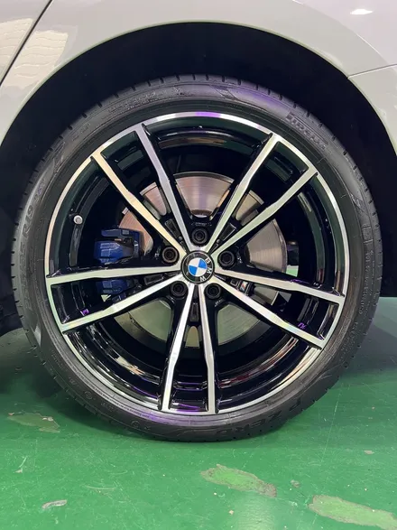 대구 휠복원 대구 휠도색 대구 자동차 휠수리 잘하는 곳 휠플레이 타이어 전문[BMW 3 순정 19인치 다이아몬드커팅 휠복원 작업입니다.] / 대구 서구 평리동