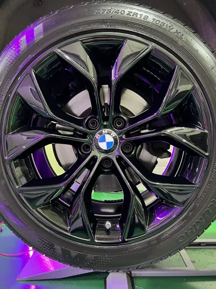 대구 휠복원 대구 휠도색 대구 휠수리 타이어 전문 휠플레이[BMW X4 순정 19인치 고스트크롬 휠도색 작업입니다.] / 대구 서구 평리동