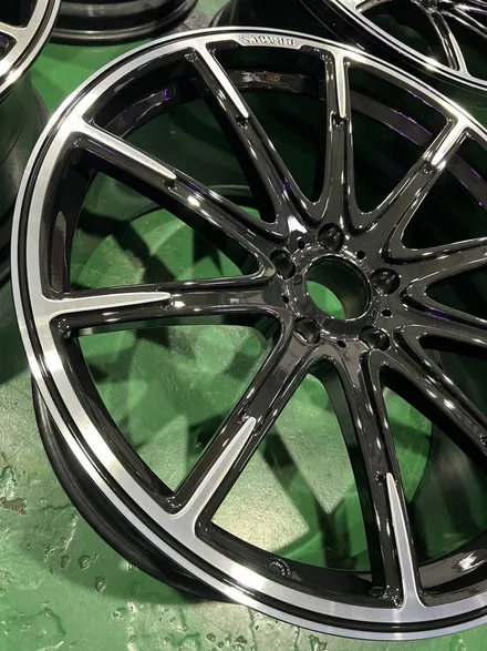 대구 휠복원 대구 휠도색 대구 휠수리 잘하는 곳 휠플레이 타이어 전문[벤츠 G바겐 BRABUS 23인치 다이아몬드 커팅 휠복원 작업입니다.] / 대구 서구 평리동